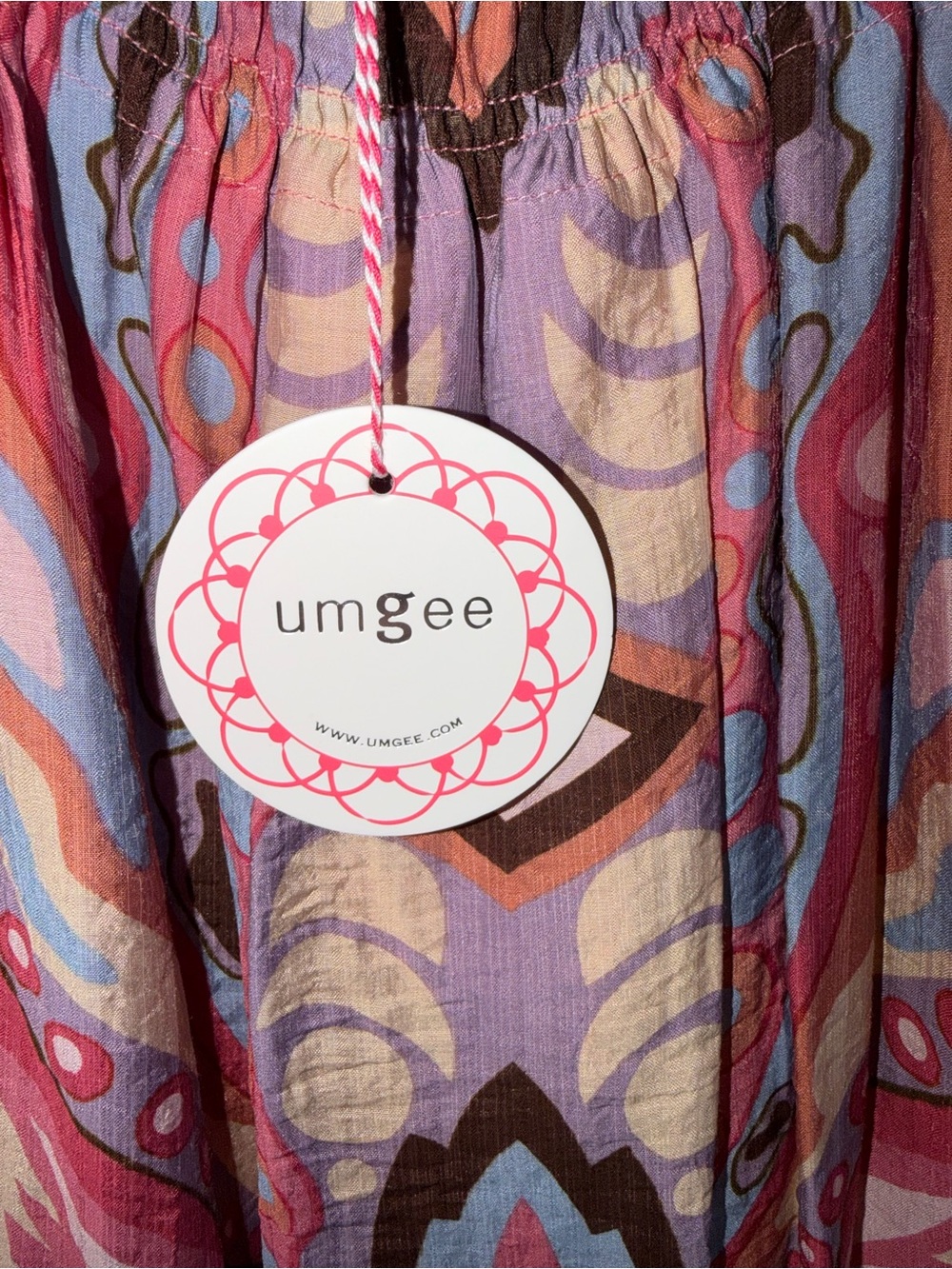 Umgee Pink and Purple Paisley Maxi Dress - Picture 3 of 5